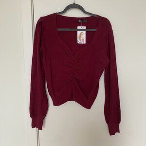 Cropped Red Sweater Size L